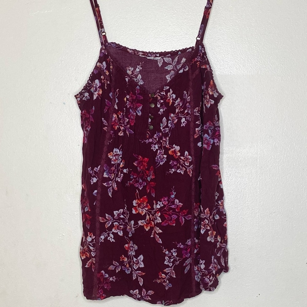 Sonoma floral adjustable strap cami